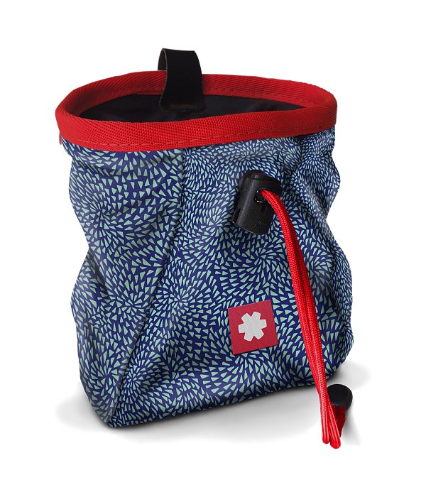 Ocún pytel na magnezium Lucky + Belt, modrá/tm.červená